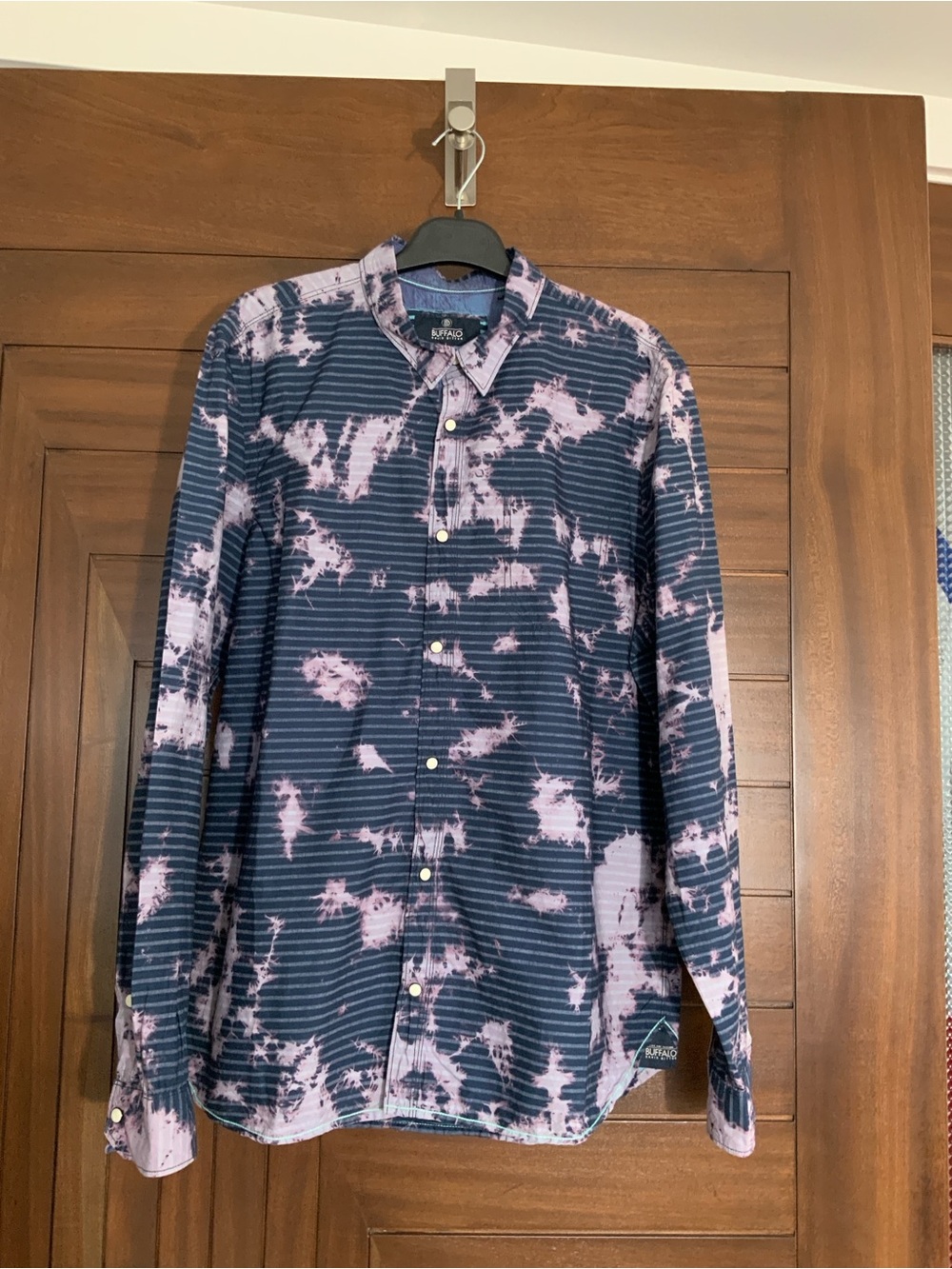 BUFFALO Long Sleeve Snap Front Shirt, Sz L, NWT